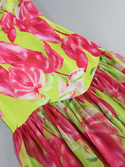 Birthday Dress for Women Brithday Party Outfits Sexy Strapless Prom Gown Retro Print Evening Dresses Luxury 2024 Woman Clothes