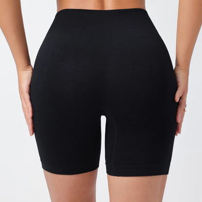 Women's Summer Loose Solid Color Yoga Pants Comfy Workout Pants Slim Female High Elastic Waist Skinny Yoga Running Sporty Shorts