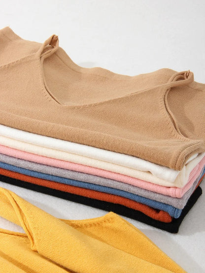 Women Knitted Top Straps Basic Summer Tank Tops For Women 2023 Camisoles T Shirts Women Tops Summer Pulovers Woman Summer Tops