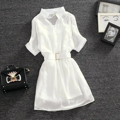 Female Dresses 2024 Chic and Elegant Pretty Clothing Chiffon Blazer Women's Dress Satin Silk White Formal Occasion X Fashion Y2k