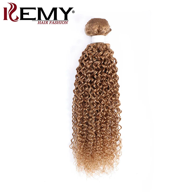 Body Wave Human Hair Bundles Honey Blonde Colored Human Hair Weave Bundles Brazilian Remy Hair Bundle Deals 1 PC KEMY HAIR