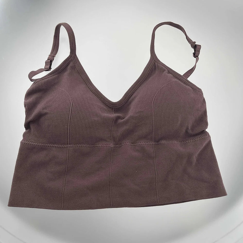 Women Sexy Tops Tube Push Up Bra Female Streetwear Sleeveless Camis Seamless Sport Lingerie Tee Crop Top Bandeau Top Tanks