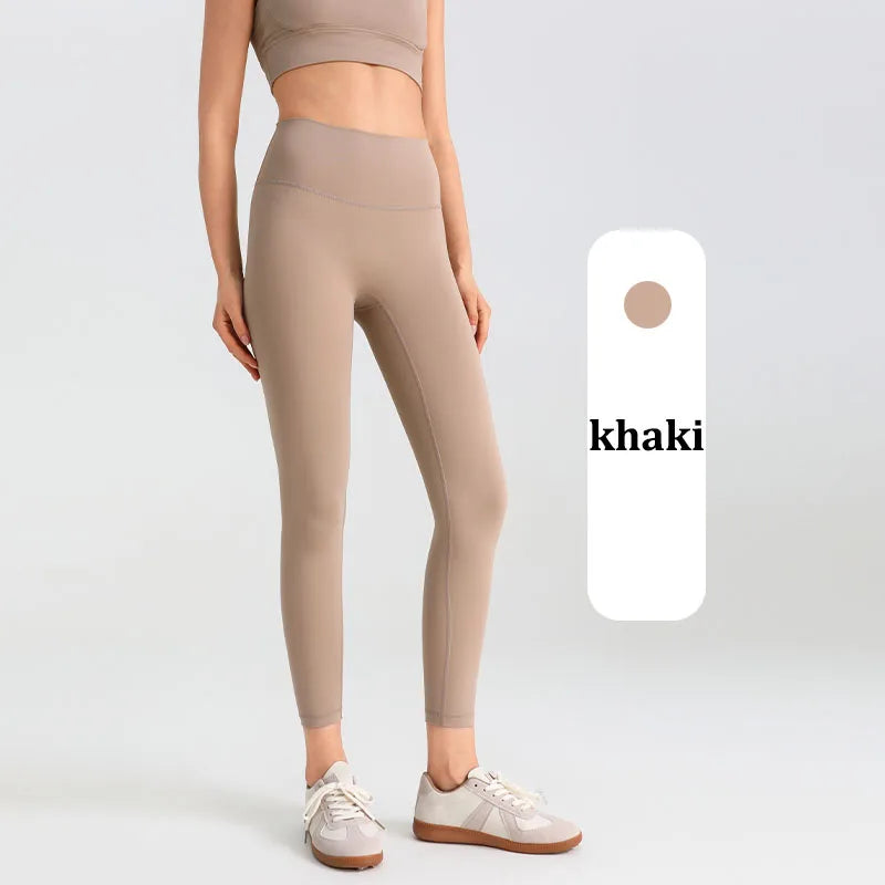 Women's Yoga Pants Gym Leggings Lady's Girl Fitness Soft touch Tights High Waist Elastic Breathable No T Line Sports Pants