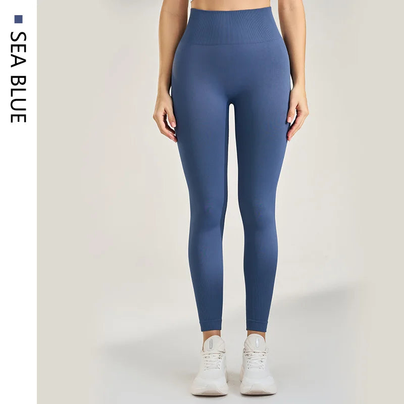 Women's yoga pants no embarrassing line sports fitness leggings tight peach hips high waist naked feeling yoga pants woman