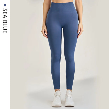 Women's yoga pants no embarrassing line sports fitness leggings tight peach hips high waist naked feeling yoga pants woman