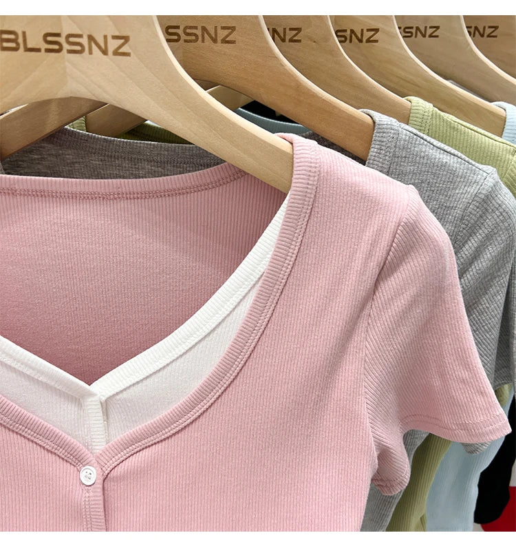 Summer Women T Shirt T-Shirt Woman Clothes Tops Tshirt Female Crop Top Tees Y2k Para Mujer Ropa De Mujer Roupas Feminina Traf