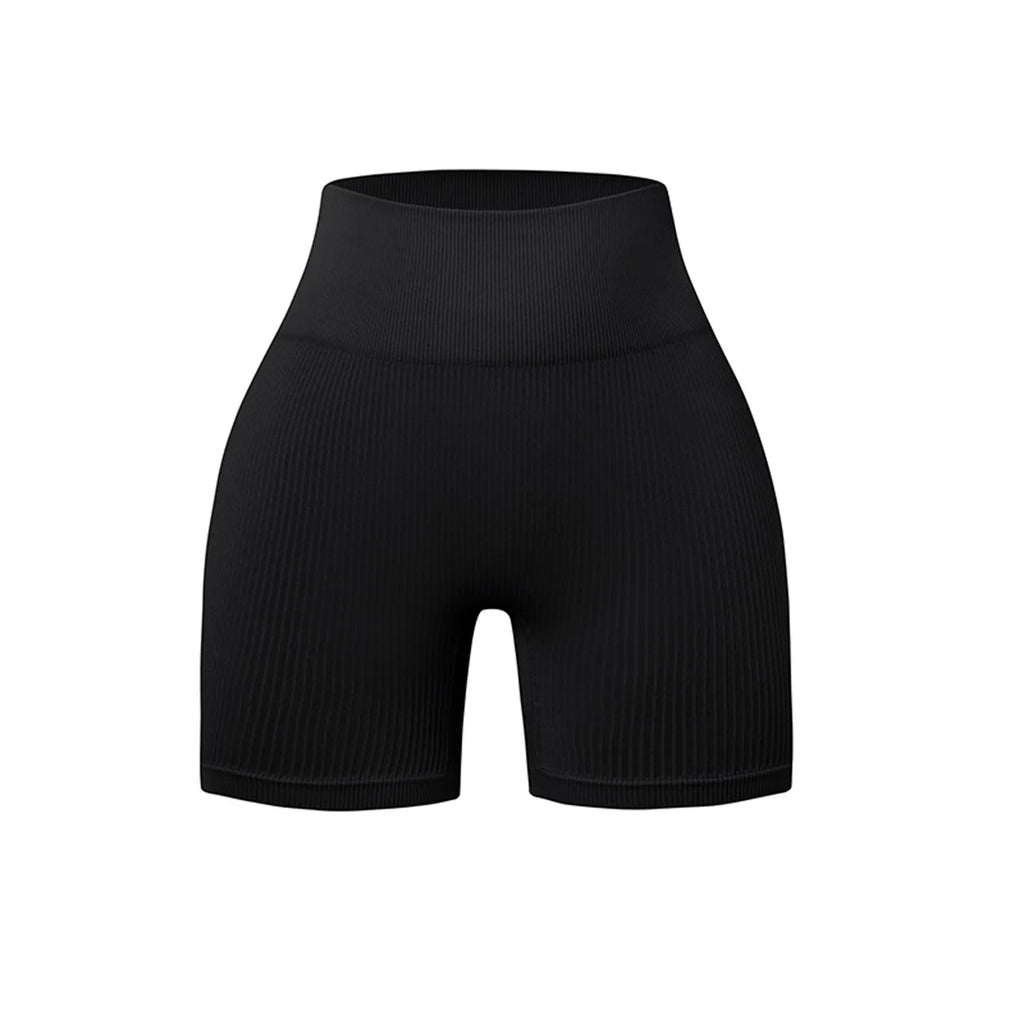Women's Summer Loose Solid Color Yoga Pants Comfy Workout Pants Slim Female High Elastic Waist Skinny Yoga Running Sporty Shorts
