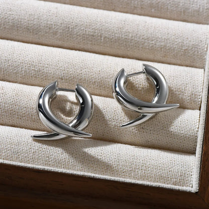 European American Fashion Brass S925 Silver Detachable Trendy Women's Earrings Suitable for Wedding Party Gifts