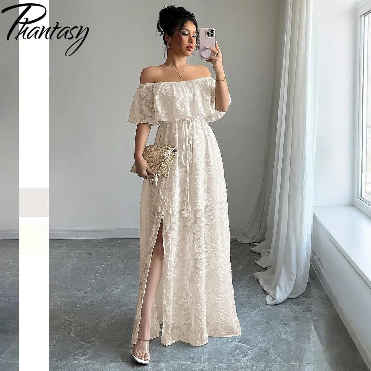 Women's Dresses 2025 Summer White Dress Women Cover-Ups Outfits Boho Hippie Chic Long Maxi Dresses Female Clothes Robe Vestidos