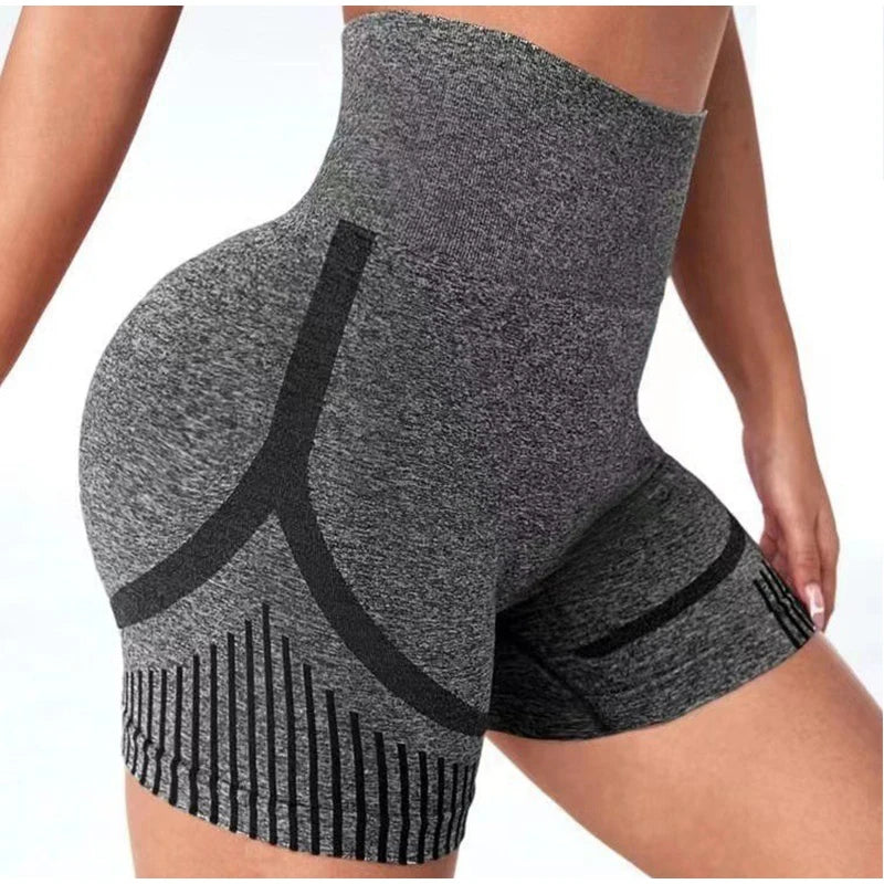 Women Yoga Shorts High Waisted and Hip Lifting Yoga Pants Outdoor Running Fitness Shorts Breathable Quick-dry Sportswear Pants