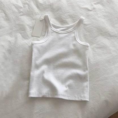 2024 Women Tank Tops Sexy Cropped Top Female Women Summer Camisole Camis Black White Sport Clothes For Women