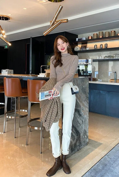 Tops Woman Trending Clothing Polyester Long Sleeve T Shirt for Women Autumn Winter Korean Reviews Many Clothes Emo Cheap Style