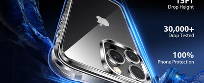 2pcs Ultra-thin Clear shockproof Phone Case for iPhone 16 15 14 13 12 11 Pro Max 14 15 16 Plus iPhone protector Silicone Cover