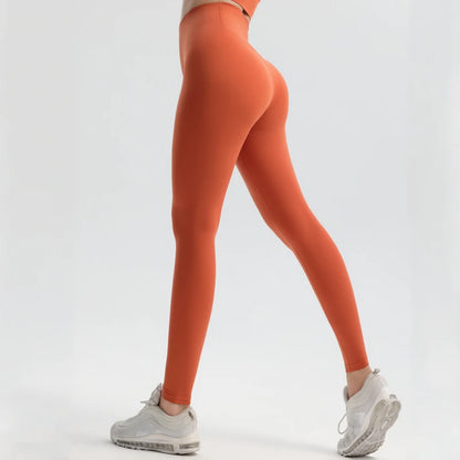 Solid Color Yoga Pants Pants Women's Gym Pants Quick Dry Breathable Leggings Outdoor Cycling Pants