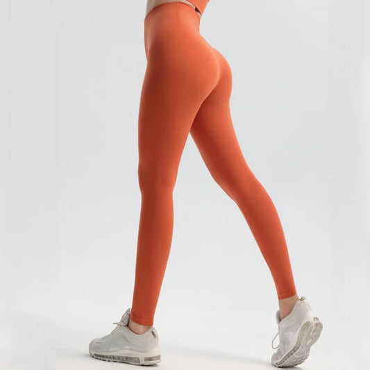 Solid Color Yoga Pants Pants Women's Gym Pants Quick Dry Breathable Leggings Outdoor Cycling Pants