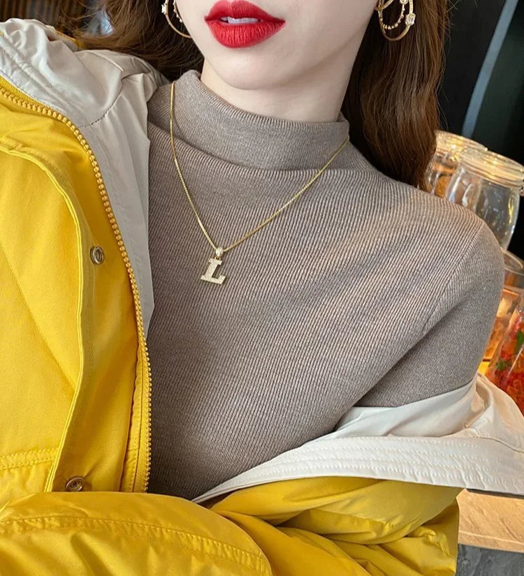 Tops Woman Trending Clothing Polyester Long Sleeve T Shirt for Women Autumn Winter Korean Reviews Many Clothes Emo Cheap Style