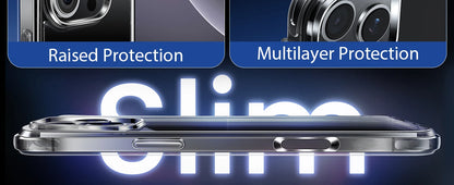 2pcs Ultra-thin Clear shockproof Phone Case for iPhone 16 15 14 13 12 11 Pro Max 14 15 16 Plus iPhone protector Silicone Cover