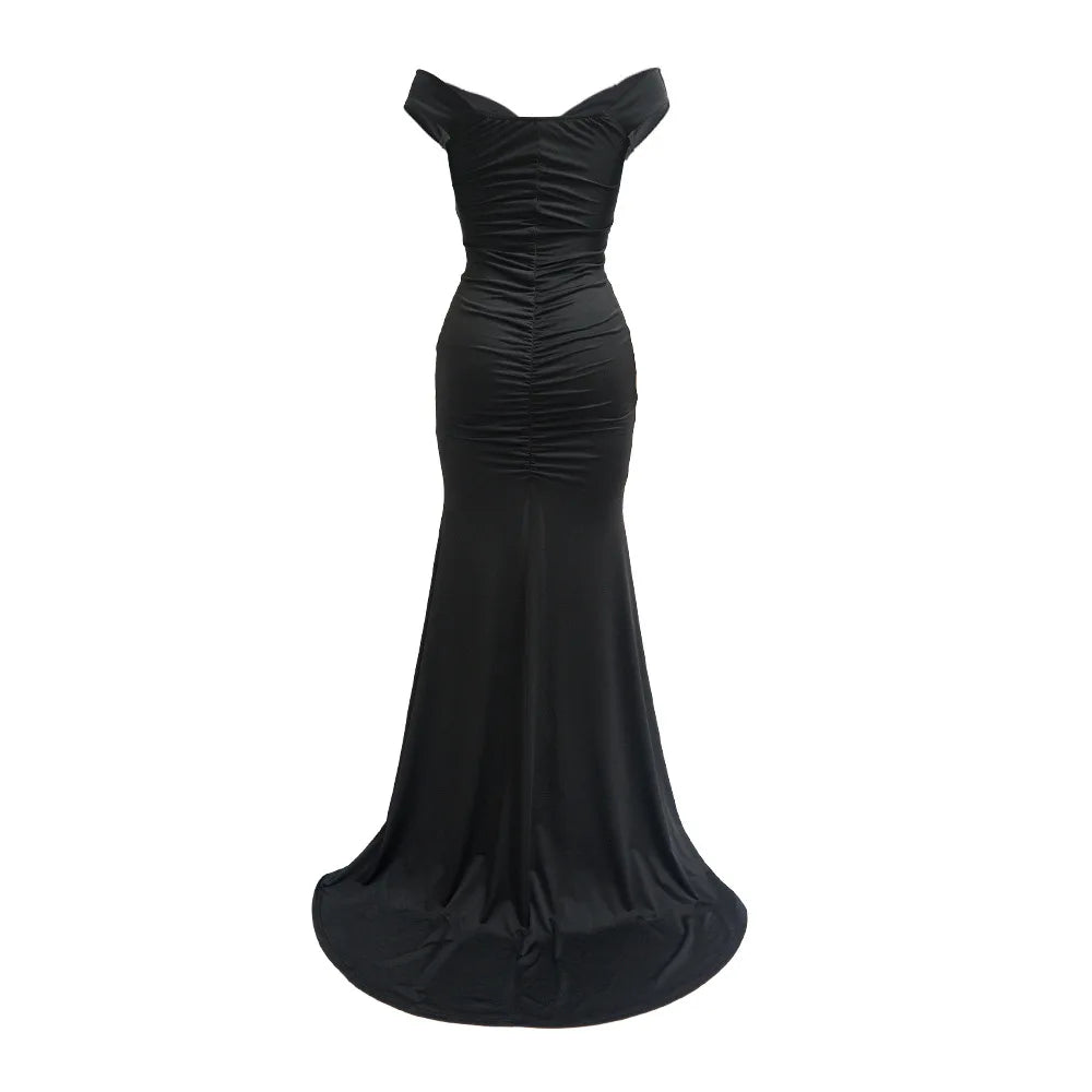 Women Long Dresses Sexy Backless Bodycon Evening Dresses Nightclub Maxi Dress Cocktail Birthday Party Welcome Prom Dress XSY039