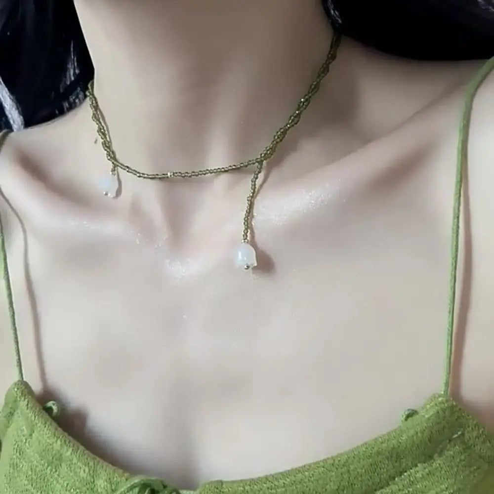 Pearl Necklace Women Long Crystal Beads Sweater Collares Necklace Baroque Beades Pendant Neck Jewelry 2025 Accessories