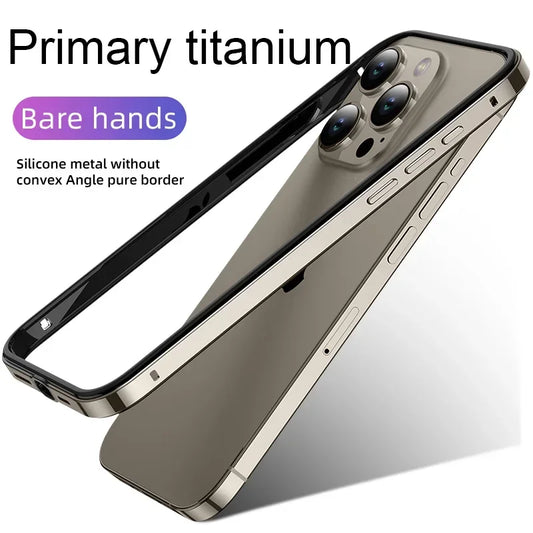 Hybrid Silicone Frame Aluminum Metal Phone Cases For iPhone 16 15 Pro Max 14 13 12 Better Heat Bumper