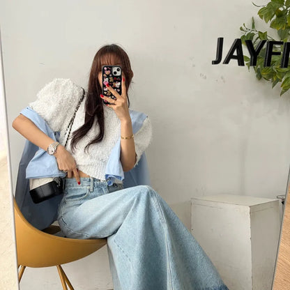 Long Denim Skirt Women 2024 Summer New Arrivals Heart Pattern High Waist A Line Jean Skirt For Women Streetwear Maxi Skirts