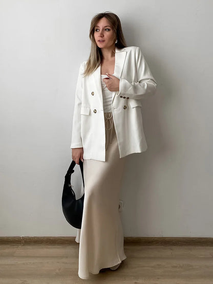 Long Black Satin Skirts Women For Work Summer Autumn Straight Brown Skirt Long Belt Coffee Formal Silk Maxi Skirt For Ladies