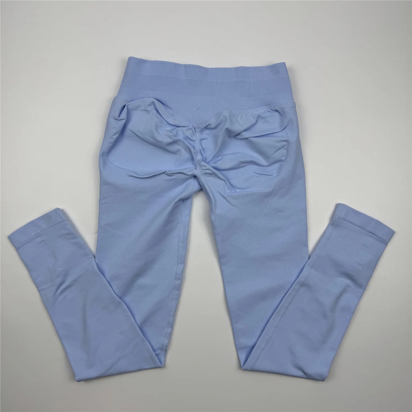 Woman Low Yoga Pants Tummy Control Squat Proof Gym Fitness Workout Scrunch Butt Tights Seamless Sports Leggings