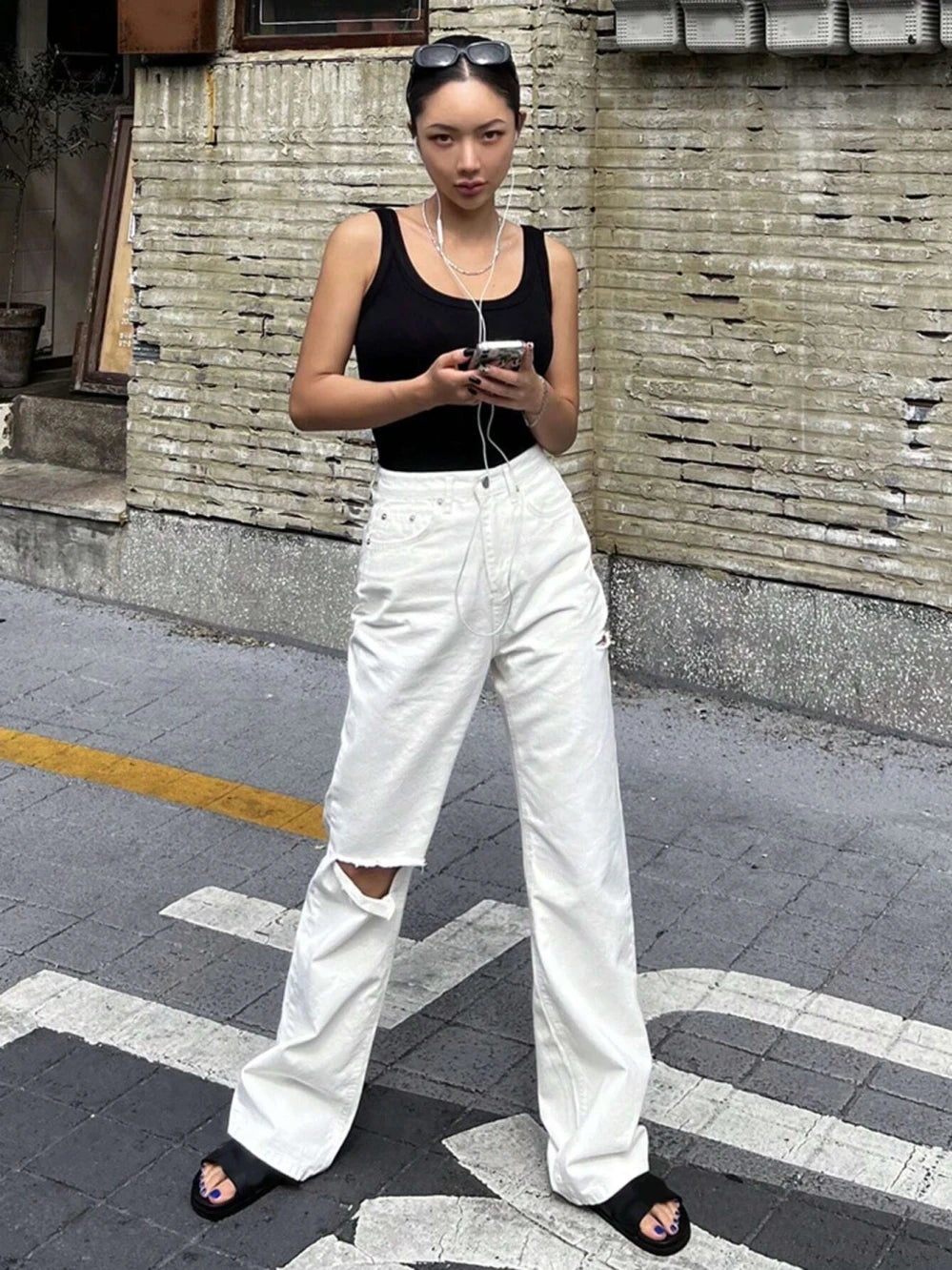 Camisole Tank Soft Top For Women Summer Outfits Tight And Sexy Tank Top Knitted Bottom Shirt And Sleeveless Top For Outerwear