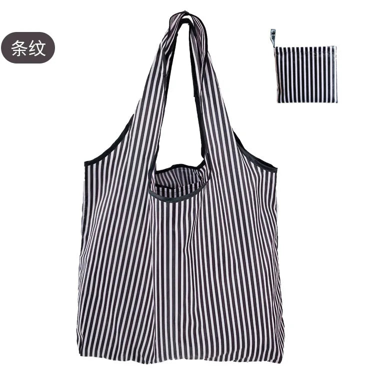 Reusable Shopping Bags Foldable Large Size Women Shopping Bags Totes Heavy Duty Washable Cloth Grocery Bags Eco-Friendly Bags