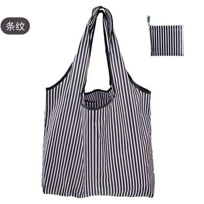 Reusable Shopping Bags Foldable Large Size Women Shopping Bags Totes Heavy Duty Washable Cloth Grocery Bags Eco-Friendly Bags