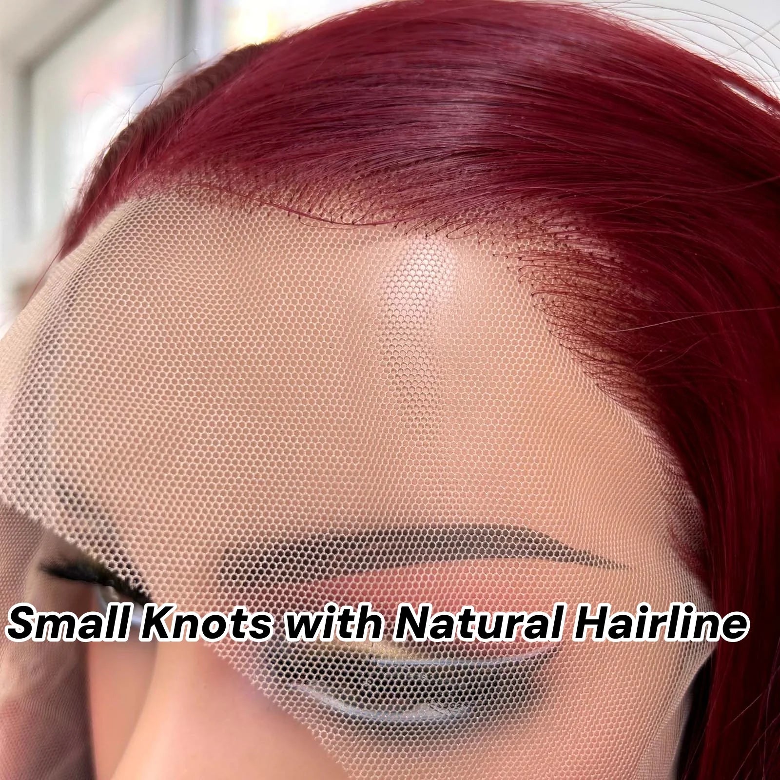 Burgundy Long Curly Wavy Red Wig Synthetic Middle Part Loose Deep Natural Wave 13X4 Wine Red Wigs for Women Daily Party Cosplay