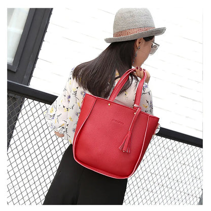 Women Four Set Handbag Shoulder Bags Four Pieces Tote Bag Crossbody Wallet Bags Women'S Handbag Sac à Mains Femme Bolsos Mujer