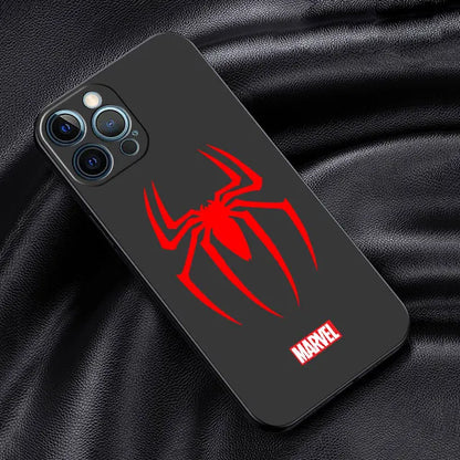 phone Cases for iphone 14 case 11 12 15 Pro XS Max 8 13 Mini X SE 7 16 Plus funda Antiscratch cover Spider Man Fashion Cool Logo