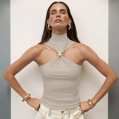 Tossy Summer Fashion Sexy Tank Top Pullover For Women Slim Off-Shoulder Patchwork Strapless Y2k Vest Top Female Cropped Top 2025