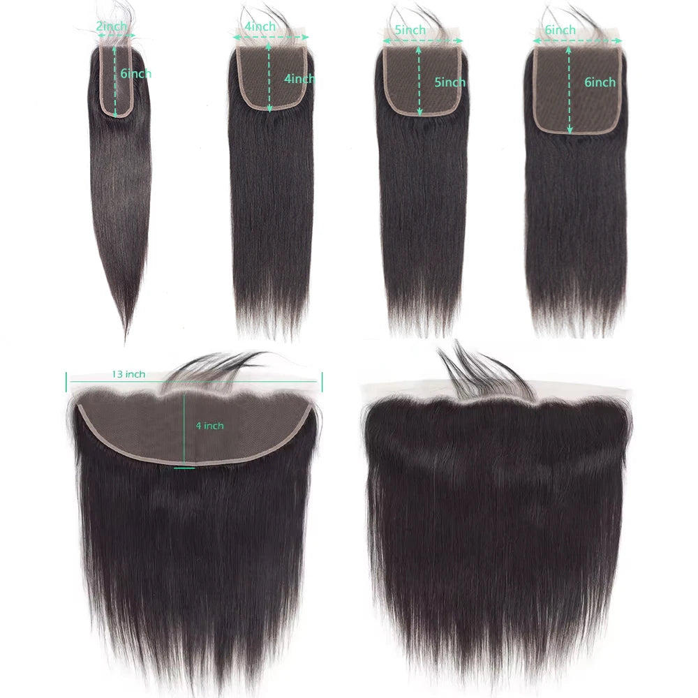 Straight 4x4 5x5 6x6 Closure Human Hair 13x4 Ear To Ear Transparent Frontal Lace Only 2x6 HD Lace Closure 3-5 Days Delivery