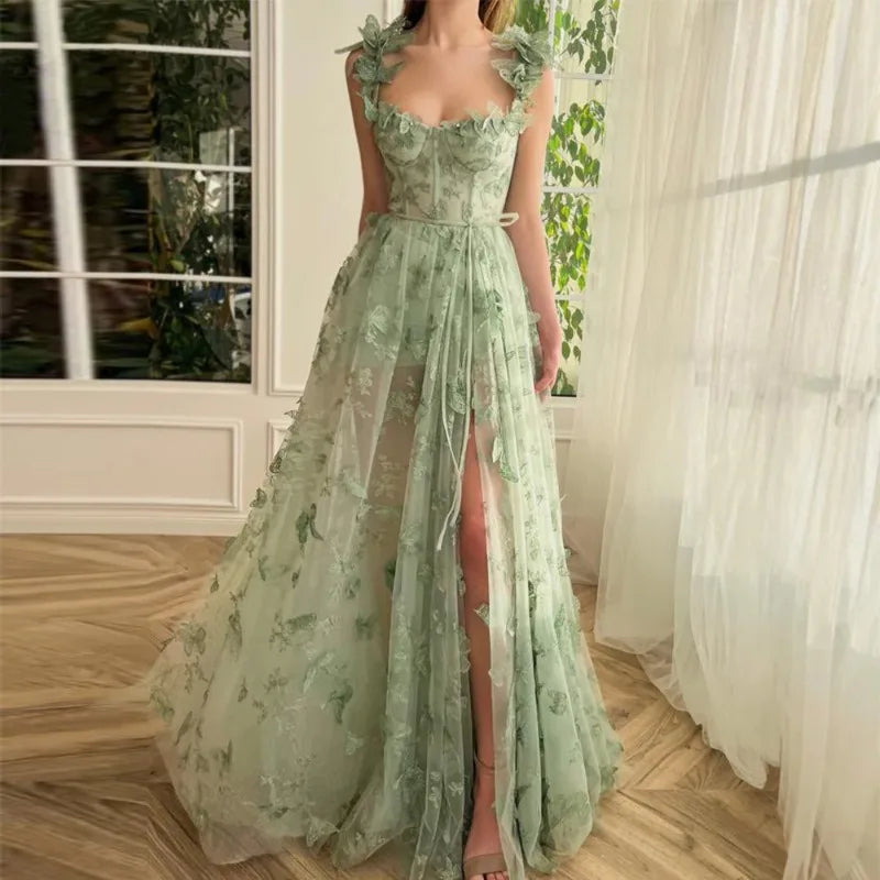 European and American Evening Dress for Women 2025 New Fashion Style Long Style Banquet Style Elegant Lace Beach Dress