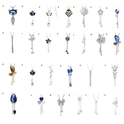 Women Necklace Chic Multiple Styles Pendant Necklace Long Sweater Chain Party Dress Necklace Jewelry Gift