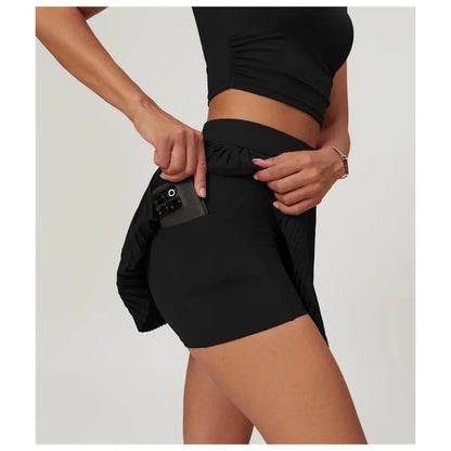 2025 Summer Fitness Skirt for Women - Quick - Dry Material Slim - Fit Design and Anti - Exposure Fake Two - Piece Style Ideal