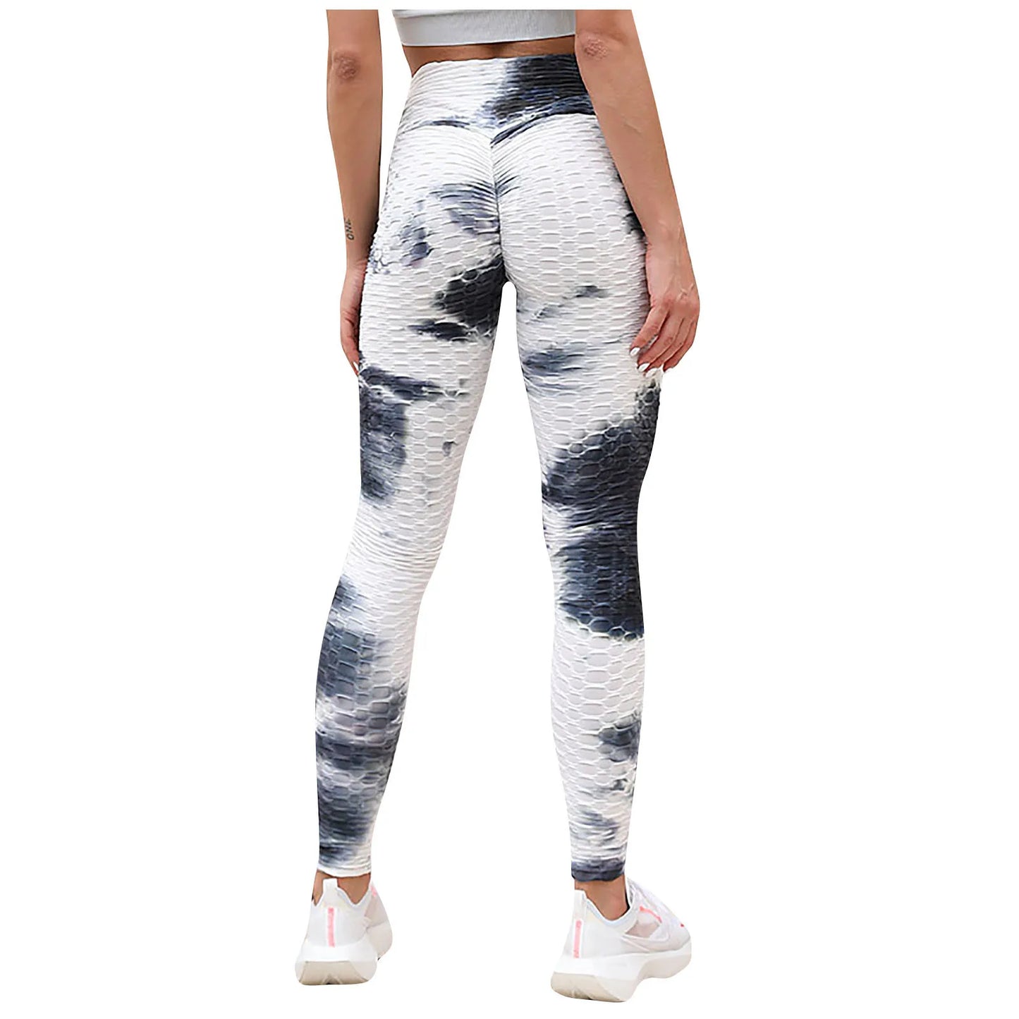 Yoga Pants Tie Dye Seamless Leggings Push Up Women Sports Fitness Contour Yoga Running Pants Elastic Nylon Tights Legging