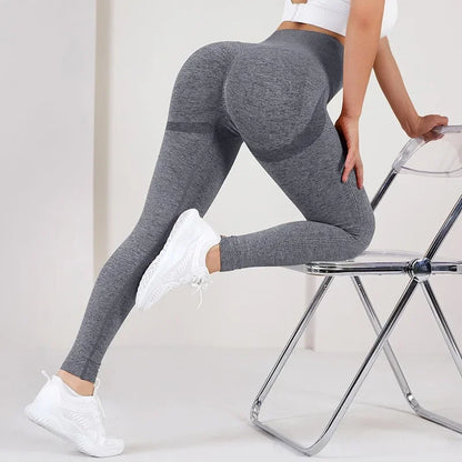 Women Yoga Leggings High Waist Exercise Sports Trousers Running Fitness Gym Leggings Quick Dry Hip Lifting Femme Slim Pants