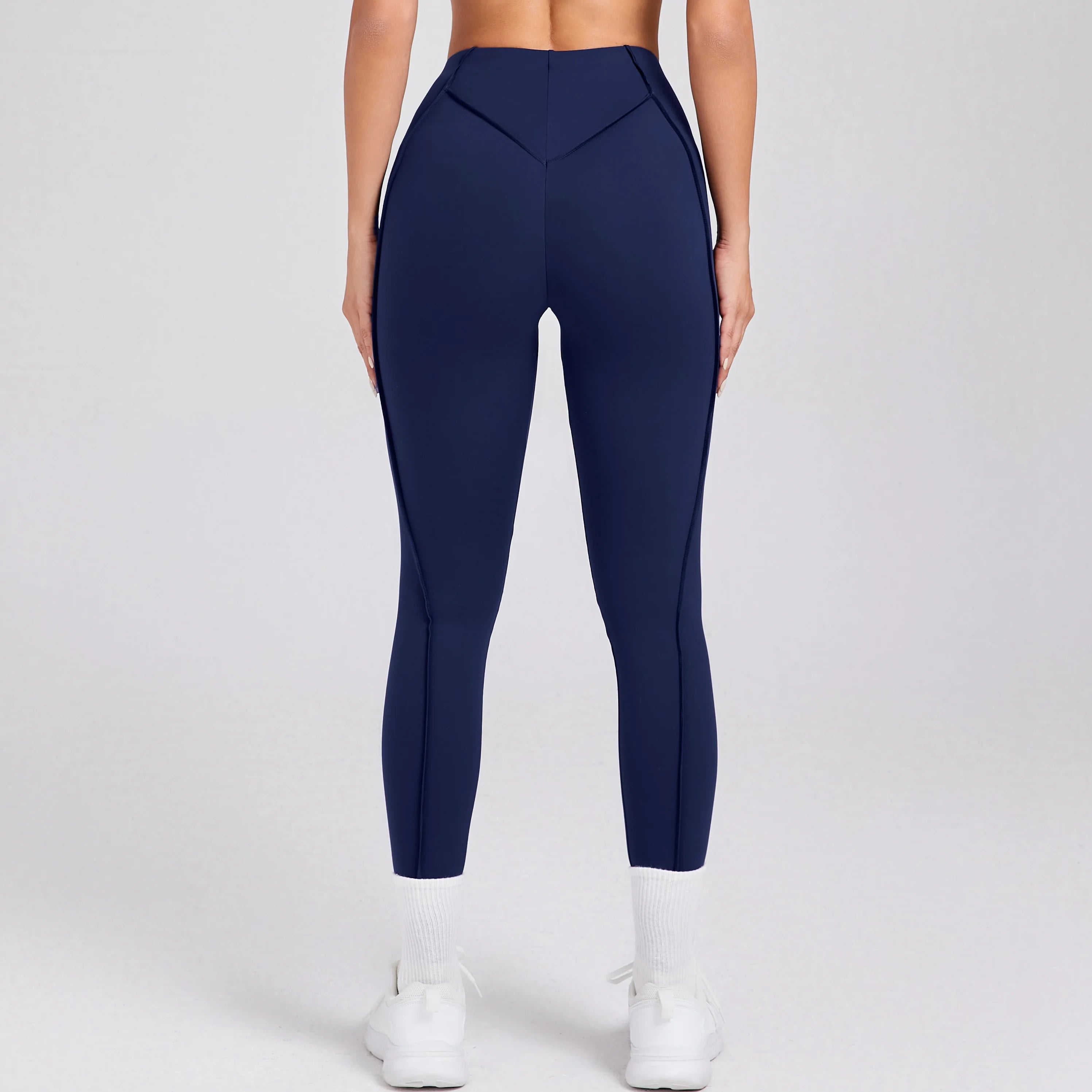 Women Nude Straps Yoga Pants Squat Proof Workout High Waist Leggings Fitness Pant Female Active Wear Legging