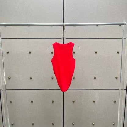 Women t-shirts New twisted flower knotted sleeveless top for summer 2025 Elastic slim pure cotton women's vest corset crop top