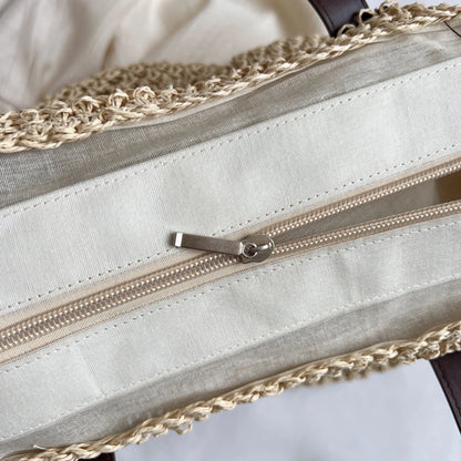 Women Shouder Bag Bohemian Straw Underarm Bag Summer Beach Woven Armpit Bag Large Casual Crochet Tote Bag Shopping Bags