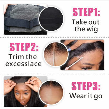 Glueless Body Wave Wear And Go Human Hair Wigs Bob Wigs For Women Ready To Go 4x4 Pre Cut Wig With Baby Hair