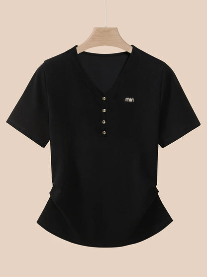 Tops Woman 2024luxury Designer Korean Fashion Summer Outfit T Shirts for Women 2024 White Shirts Y2k 3xl