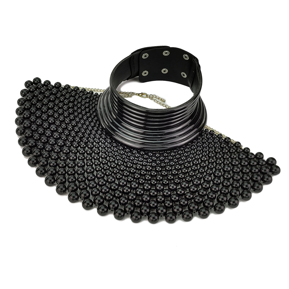 Indian Necklaces for Women Brand African Jewelry Handmade Beaded Statement Collar Beads Choker Necklace Wedding Dress