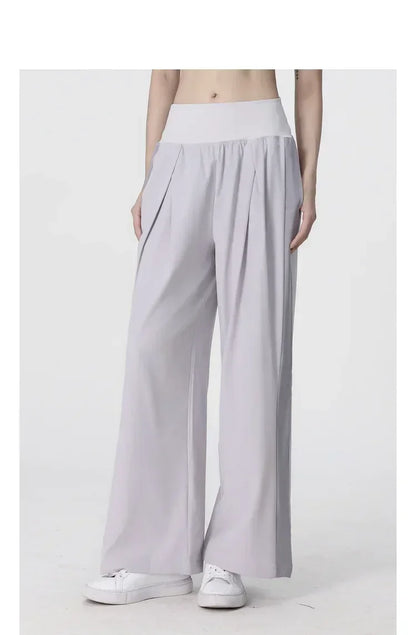 Yoga Pants Outdoor Loose Athletic Casual Pants Running Fitness Wide Leg Pants