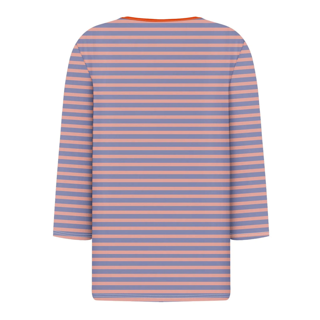 Tops For Women Women'S T Shirt Tee Print Button 3/4 Sleeve Daily Weekend Fashion Basic V Neck Regular Top Ropa De Mujer New