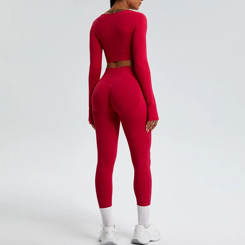 Women Yoga Pants High Waist Ribbed Sport Legging Gym Fitness Leggings Women Seamless Female Legging Tummy Control Running Tights