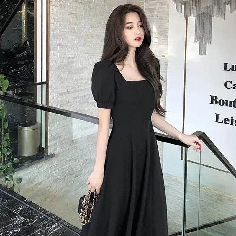 Dresses for Women 2023 Spring New White Dress Women's White Skirt Waist Slimming Temperament Over-the-knee Long Skirt Summer